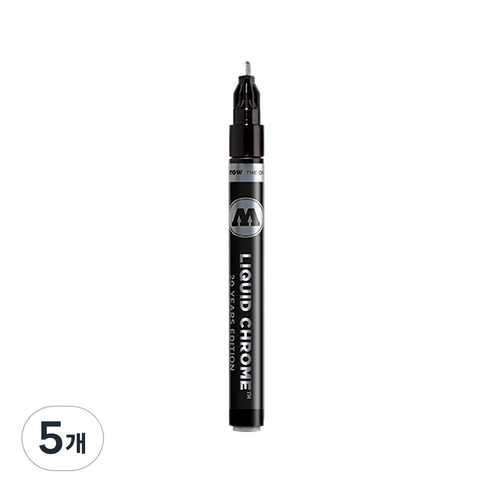 모로토우 리퀴드 크롬 마카 2mm, 1색, 5개