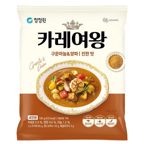 카레여왕 구운마늘 앤 양파 진한 맛, 108g, 1개