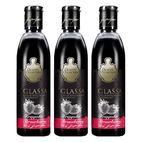 쥬세페크레모니니 스트로베리 발사믹 글레이즈, 250ml, 3개