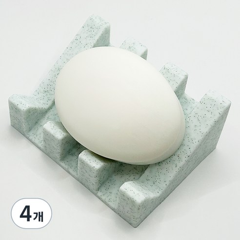 논슬립 실리콘 비누받침, 마블, 4개