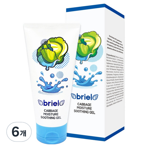 디보트브리엘 유아용 양배추 모이스처 수딩젤, 160ml, 6개