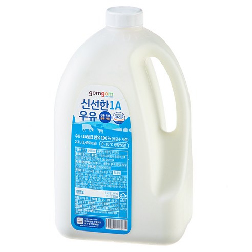 신선함이 가득하고 맛이 순수하며 품질이 믿을 수 있는 곰곰 신선한 우유