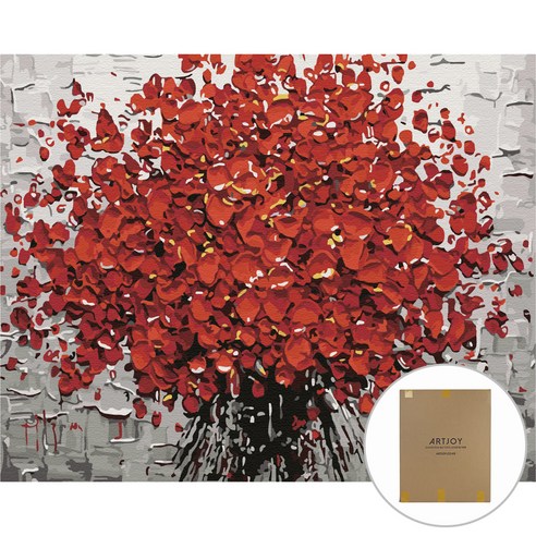 아트조이 DIY 명화그리기 세트 60 x 75 cm 가로형, 풍성한 꽃