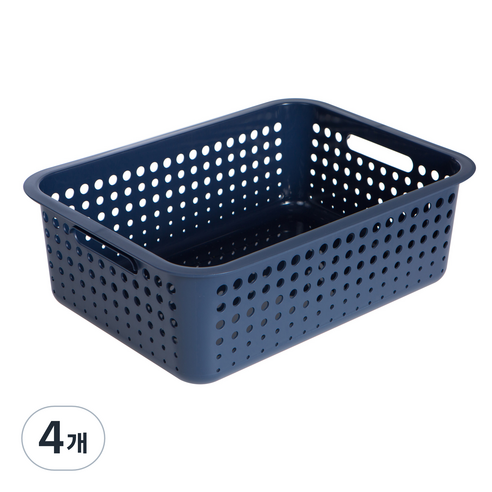 마이룸 아이바스켓 중 16.5L, 네이비, 4개