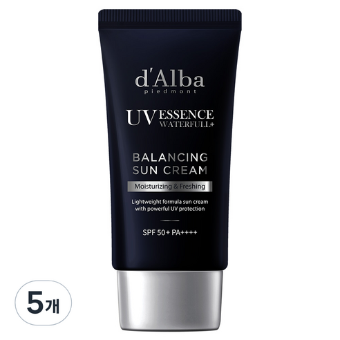 달바 워터풀 밸런싱 선크림 SPF50+ PA++++, 50ml, 5개
