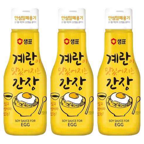 샘표 계란이 맛있어지는 간장, 3개, 200ml