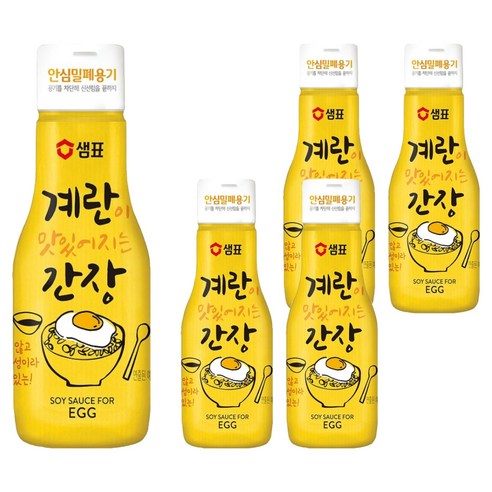 샘표 계란이 맛있어지는 간장, 5개, 200ml