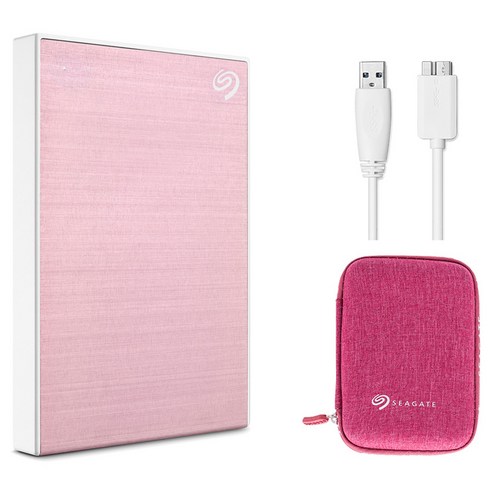 씨게이트 One Touch HDD 외장하드 데이터복구+암호화 기능+파우치+USB케이블