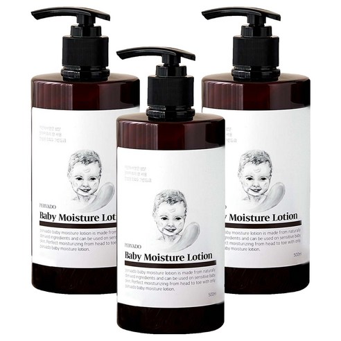 페르바도 베이비 모이스쳐 로션, 3개, 500ml