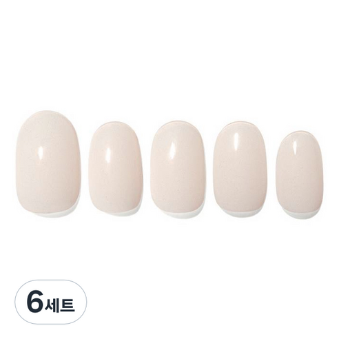 데싱디바 글레이즈 네일스티커 세트, 크림, 6세트