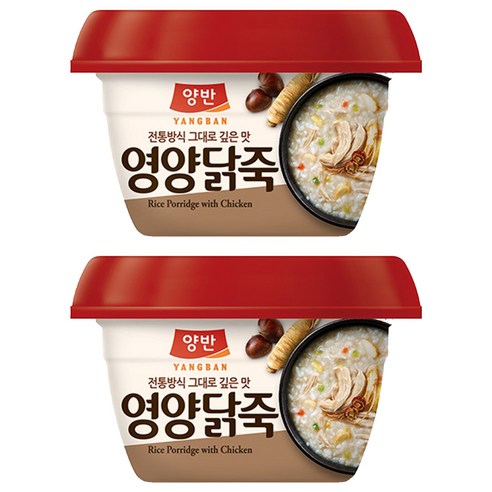 양반 영양닭죽, 285g, 2개