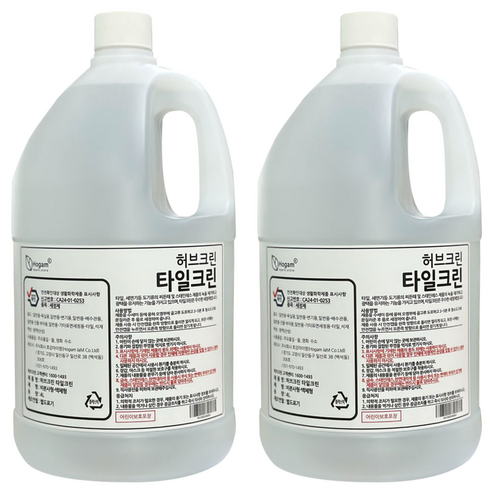 허브크린 타일크린, 4L, 2개
