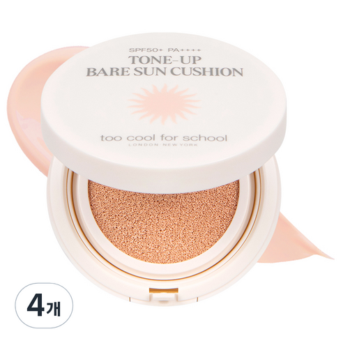 투쿨포스쿨 톤업 베어 선 쿠션 SPF50+ PA++++, 15g, 4개
