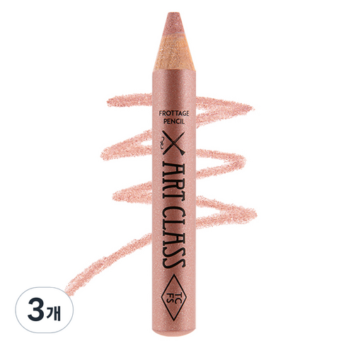 투쿨포스쿨 아트클래스 프로타주 멀티 펜슬, 16호 밀키 로즈, 3개