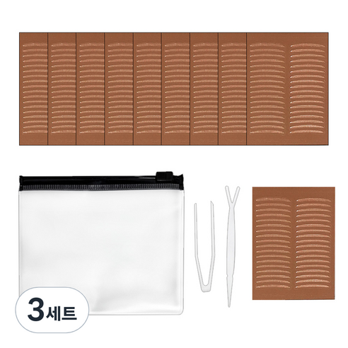 다크니스 누드 아이업 쌍꺼풀테이프 A 360p 세트, 3세트, 혼합색상