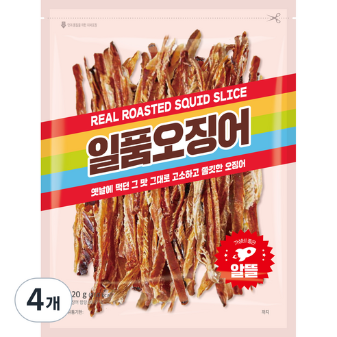 정화식품 일품오징어, 220g, 4개