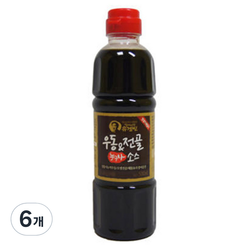 [유경빈 소스] 우동/전골소스, 500ml, 6개