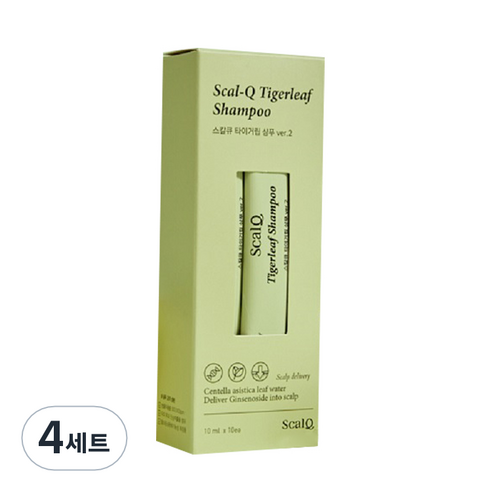 스칼큐 타이거립 버전투 여행용 스틱샴푸 10p, 100ml, 4세트