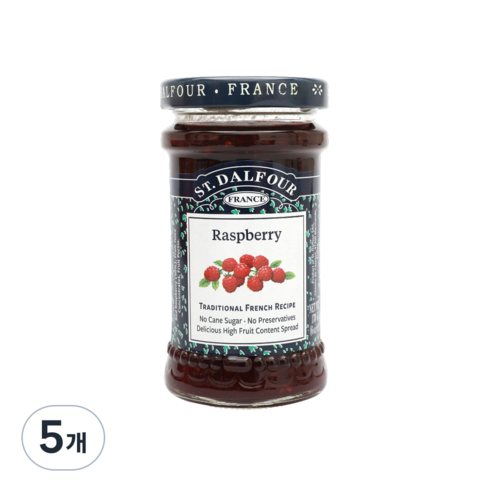 샹달프 라즈베리잼, 170g, 5개