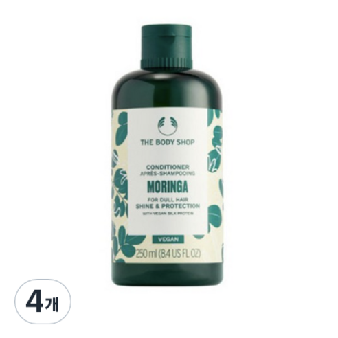 더바디샵 샤인 앤 프로텍션 모링가 컨디셔너, 4개, 250ml