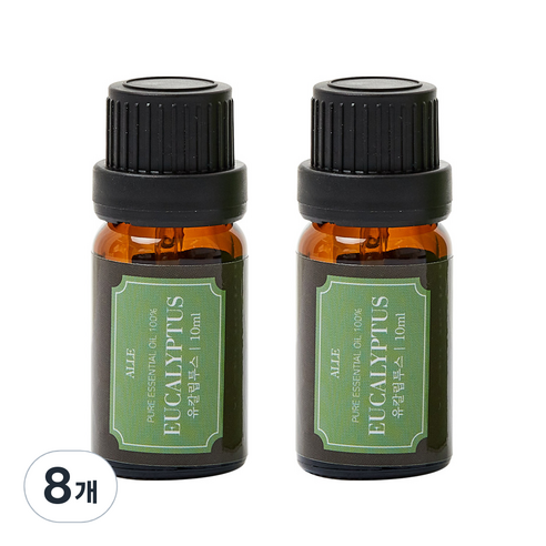 알레 비건 아로마 에센셜 오일 유칼립투스 향, 10ml, 8개