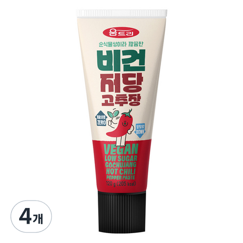 움트리 비건 저당 고추장, 120g, 4개