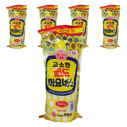 오뚜기 고소한 골드 마요네즈, 800g, 5개