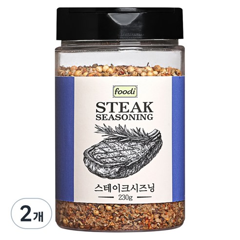 자연앤푸드 스테이크시즈닝, 230g, 2개