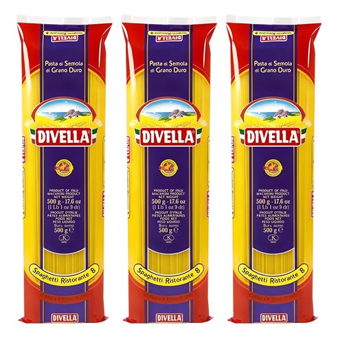 디벨라 스파게티, 500g, 3개