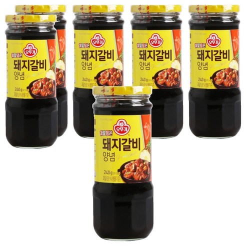 오뚜기 돼지갈비 양념, 240g, 6개