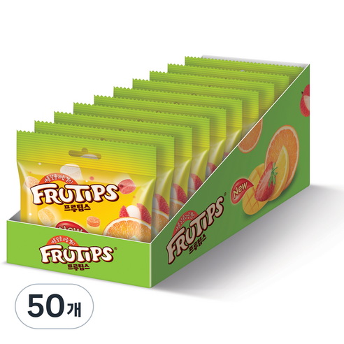 프루팁스 파우치 젤리 오리지널, 30g, 50개