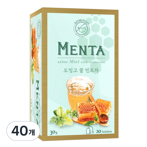 도밍고 꿀 민트차, 1.5g, 20개입, 2개