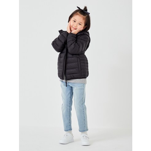 롤리트리 아동 경량 덕다운 후드 베이직 점퍼