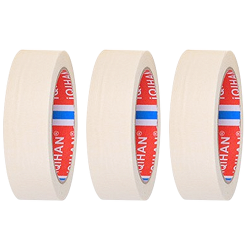 디파워샵 단색 종이 마스킹 테이프 40mm x 20m, 아이보리, 3개