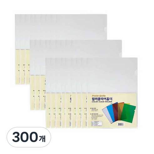 L자 홀더파일 A4, 반투명, 300개