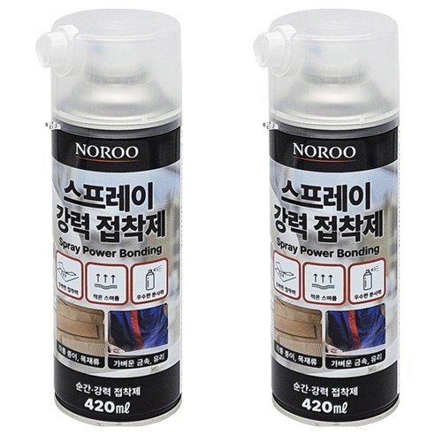 노루페인트 스프레이 강력 접착제, 2개