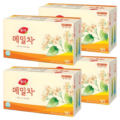 동서 메밀차 티백, 1.5g, 90개입, 4개