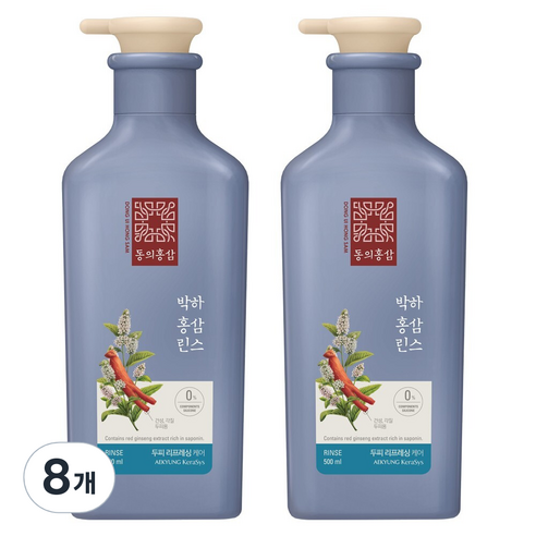 동의홍삼 비듬 케어 홍삼샴푸 박하향, 8개, 500ml