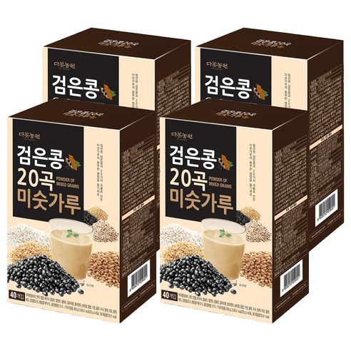 다농원 검은콩 20곡 미숫가루, 800g, 4개