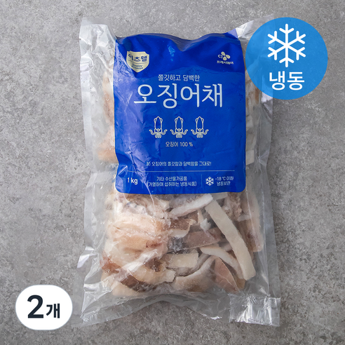이츠웰 오징어채 (냉동), 1kg, 2개