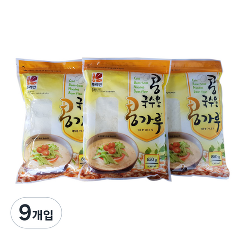 뚜레반 콩국수용 콩가루, 850g, 9개