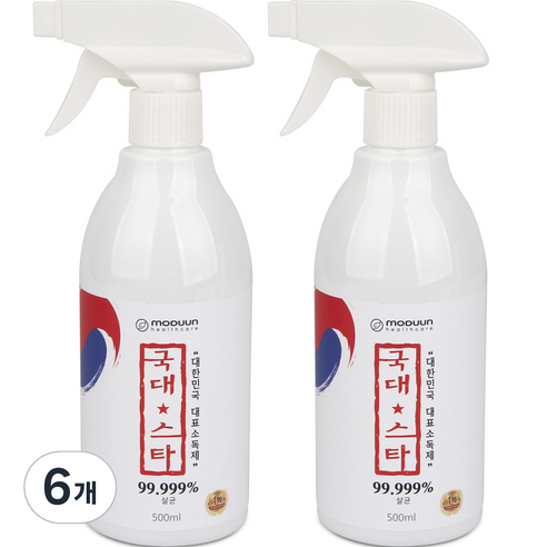 국대스타 살균소독제, 500ml, 6개
