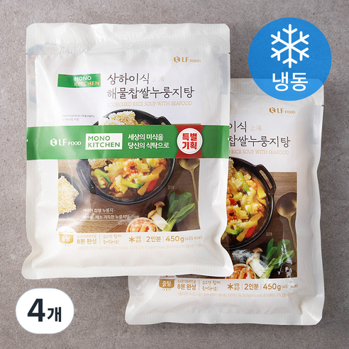 모노키친 상해식 해물찹쌀누룽지탕 (냉동), 450g, 4개