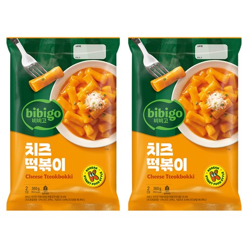 비비고 치즈떡볶이, 360g, 2개