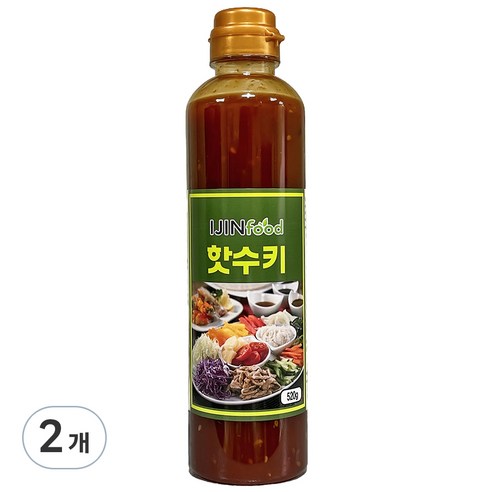 아이진푸드 핫수키소스, 520g, 2개