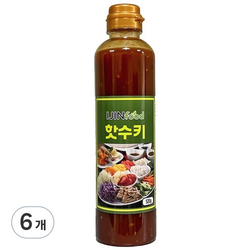 아이진푸드 핫수키소스, 520g, 6개