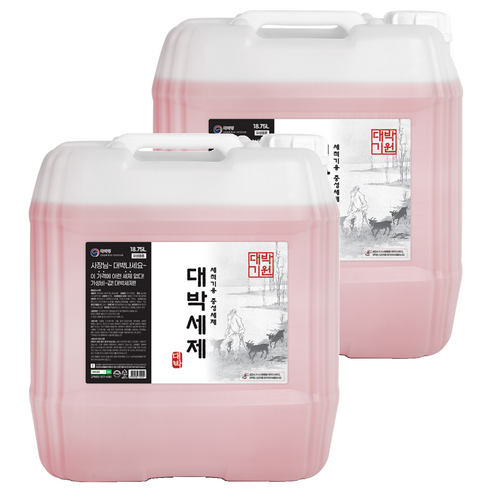 대박세제 식기세척기용 중성세제, 2개, 18.75L