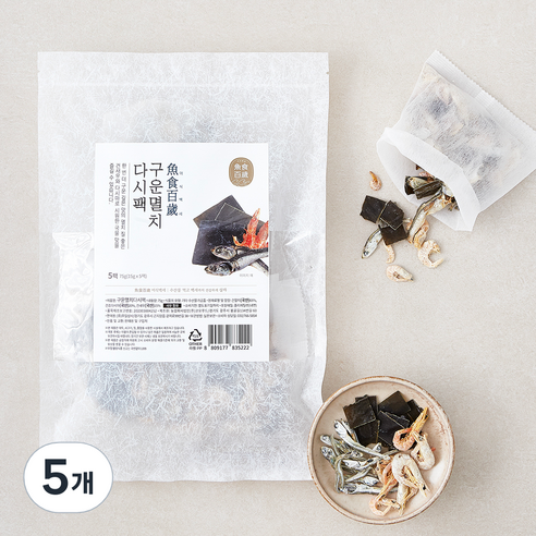 어식백세 구운멸치 다시팩, 16g, 5개입, 5개