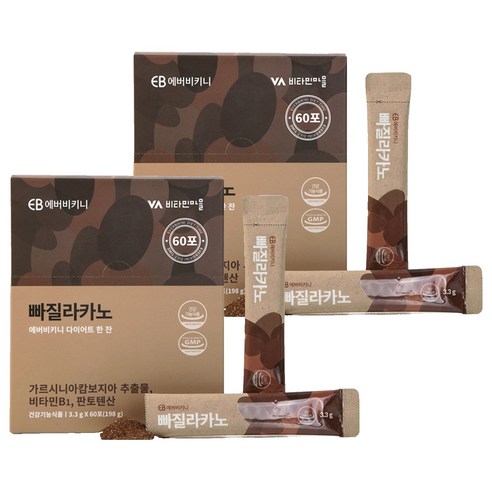 에버비키니 빠질라카노 가르시니아 60포, 198g, 2개