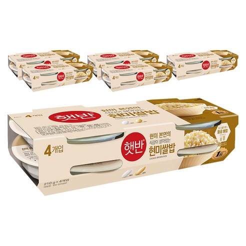 햇반 현미쌀밥, 210g, 24개